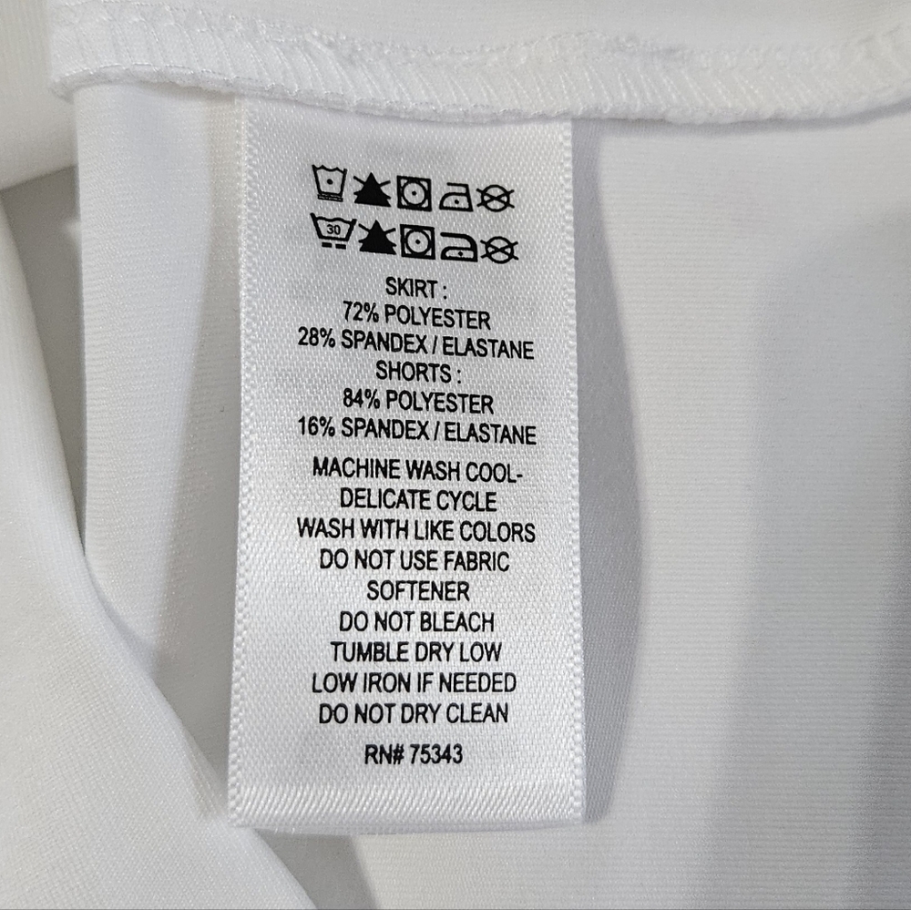 NWT Sigrid Olsen Golf & Tennis Tank & Skort Set: Blue & White: Size- Medium - Picture 10 of 10